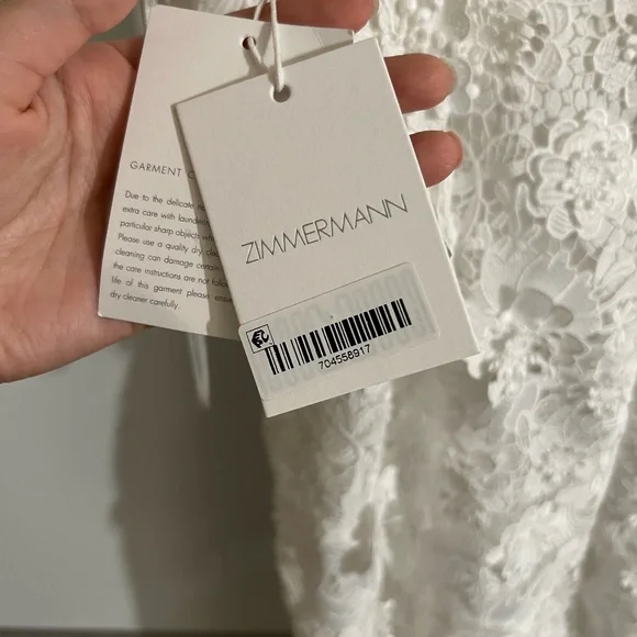 NWT Zimmermann Raie Lace Flower Mini Dress Sizes 2 & 3 (8 & 10) - Picture 12 of 15